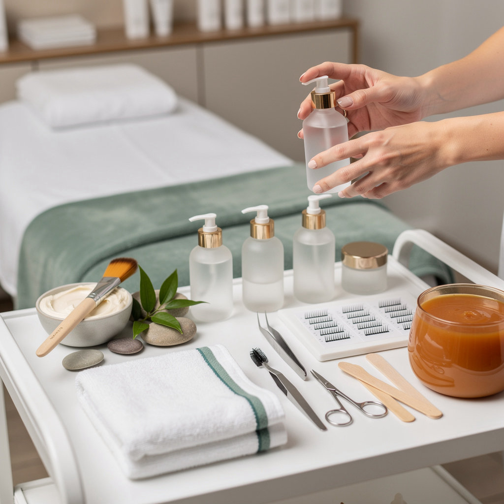 Infinity Gomersal professional beauty treatments - facials, waxing, lash extensions and eyebrow services in elegant salon setting